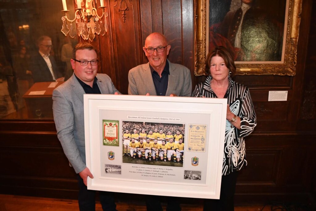 Thomas Murray Roscommon GAA Chairperson with Tom and Mary Hunt